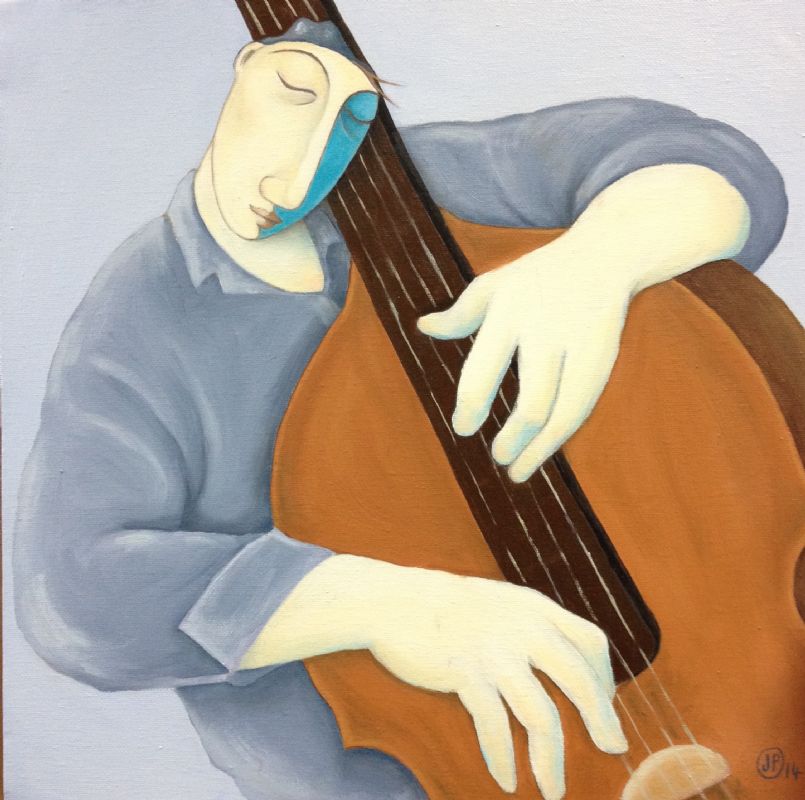 The Double Bass Player by Joanna Powell